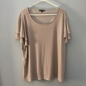 Adrianna Papell Polka Dotted Blouse